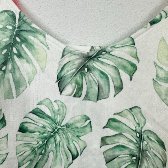 PJ Salvage Pointelle Soft Cozy Palm Spaghetti Strap Pajama Top NWT Loungewear - Picture 3 of 8